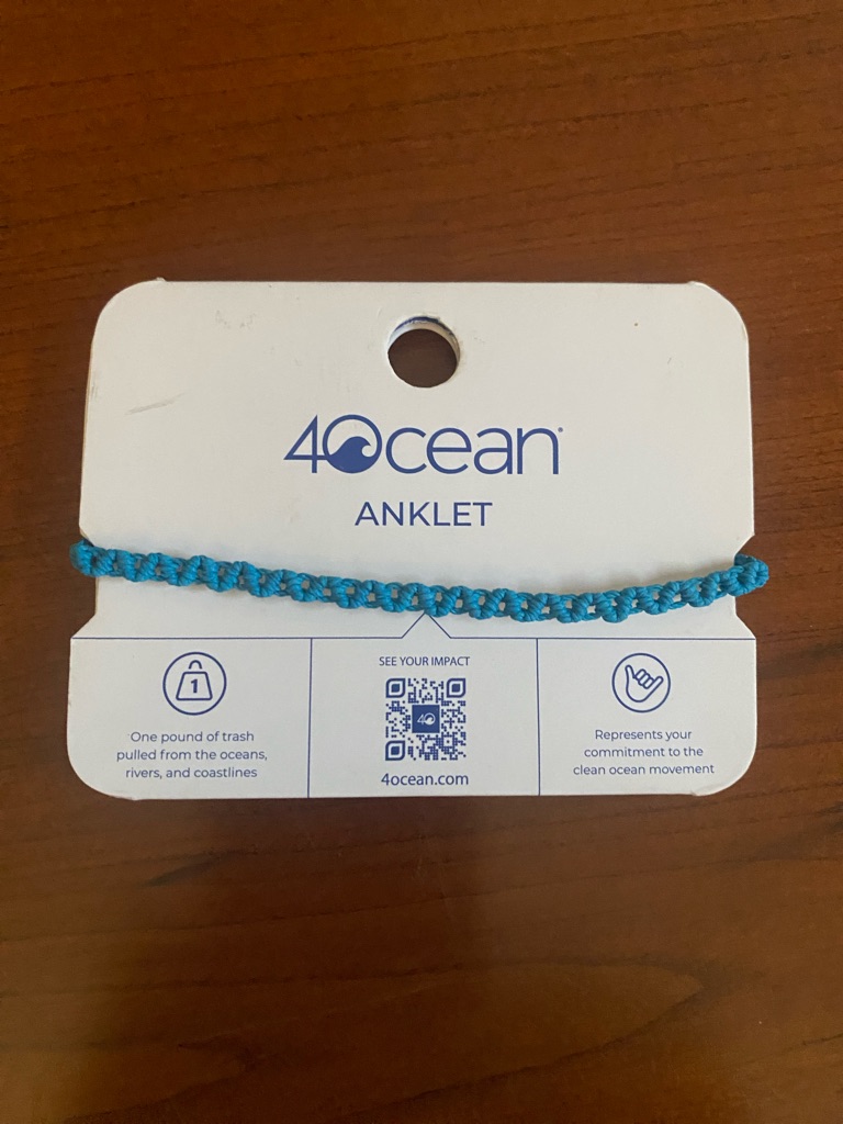 4ocean Anklet. Helps Ocean Cleanup. Nwt